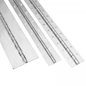 Bản lề dài tùy chỉnh 201#304#Độ dày 3.0 Thép không gỉ Bản lề piano dày bản lề liên tục